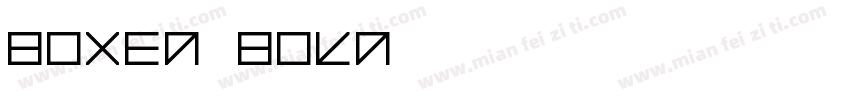 Boxed Bold字体转换